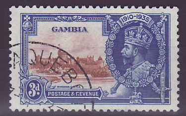 Gambie Gambia 3d Jubilee Paquebot Cancel