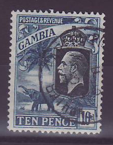 Gambie Gambia 10p Elephant Parcel Post Bathurst