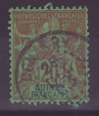 Guinee n°7 20c Groupe oblitéré Conakry