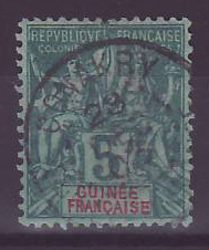Guinee n°4 5c Groupe oblitéré Conakry