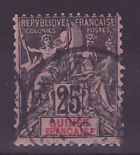 Guinee n°8 25c Groupe oblitéré Conakry