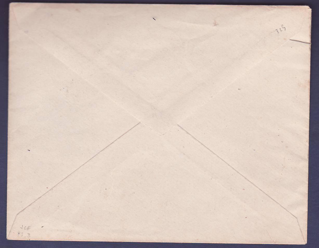 Lettre Guinee 2 valeurs Gue de Kitim surchargés + vignette Centenaire Marcelin Berthelot obl Siguiri 25 DEC 27 pour Mont — Rückseite