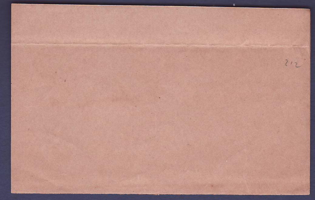 Postal Stationary Wrapper Dominica 1/2p Mint — Rückseite