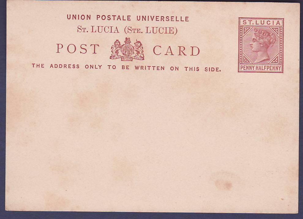 Postal Stationary  Dominica 1 1/2p Mint