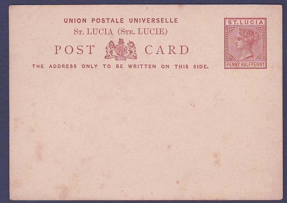 Postal Stationary  Dominica 1 1/2p Mint