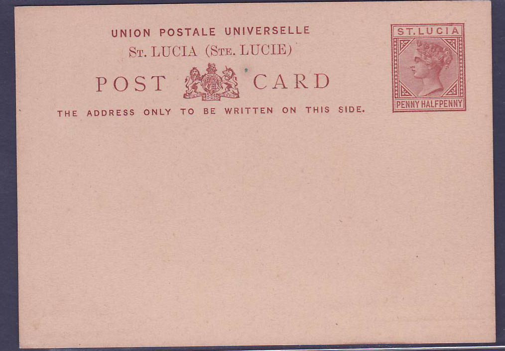 Postal Stationary  Dominica 1 1/2p Mint