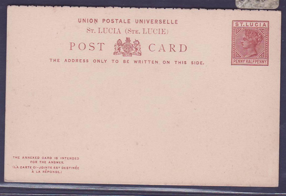 Postal Stationary  Dominica 1 1/2p Mint