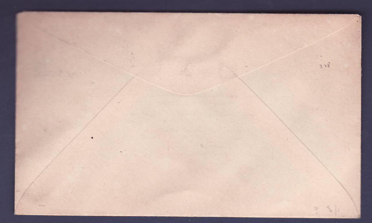 St Lucia GVI cover Castries 8 OC 46 to London  England — Rückseite