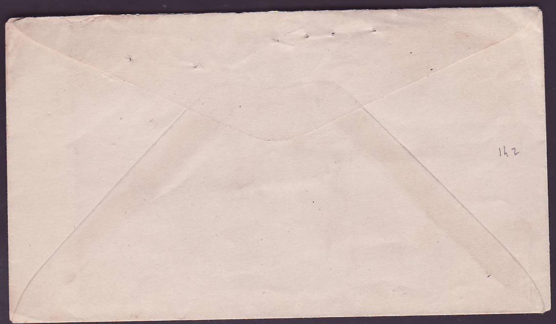 St Lucia Lucie Registered cover with 3d value for Chicago  USA  can OCT 14 — Rückseite