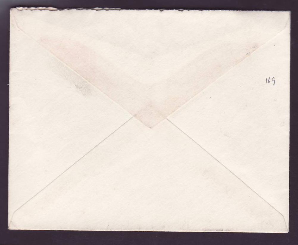 Dominique Dominica 1p stationary to London  England (cancel unclear) — Rückseite