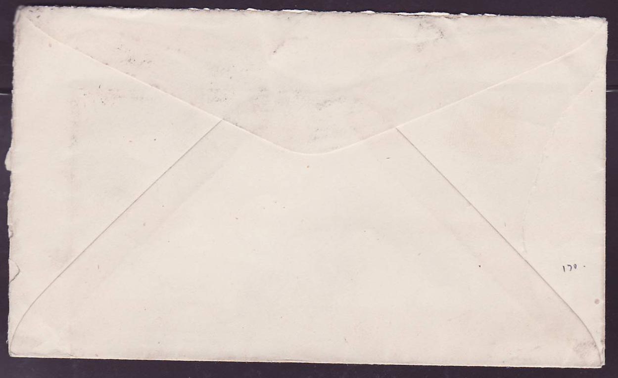 Dominique Dominica 1 1/2d value to GPO cover to New York  dated 1920 — Rückseite