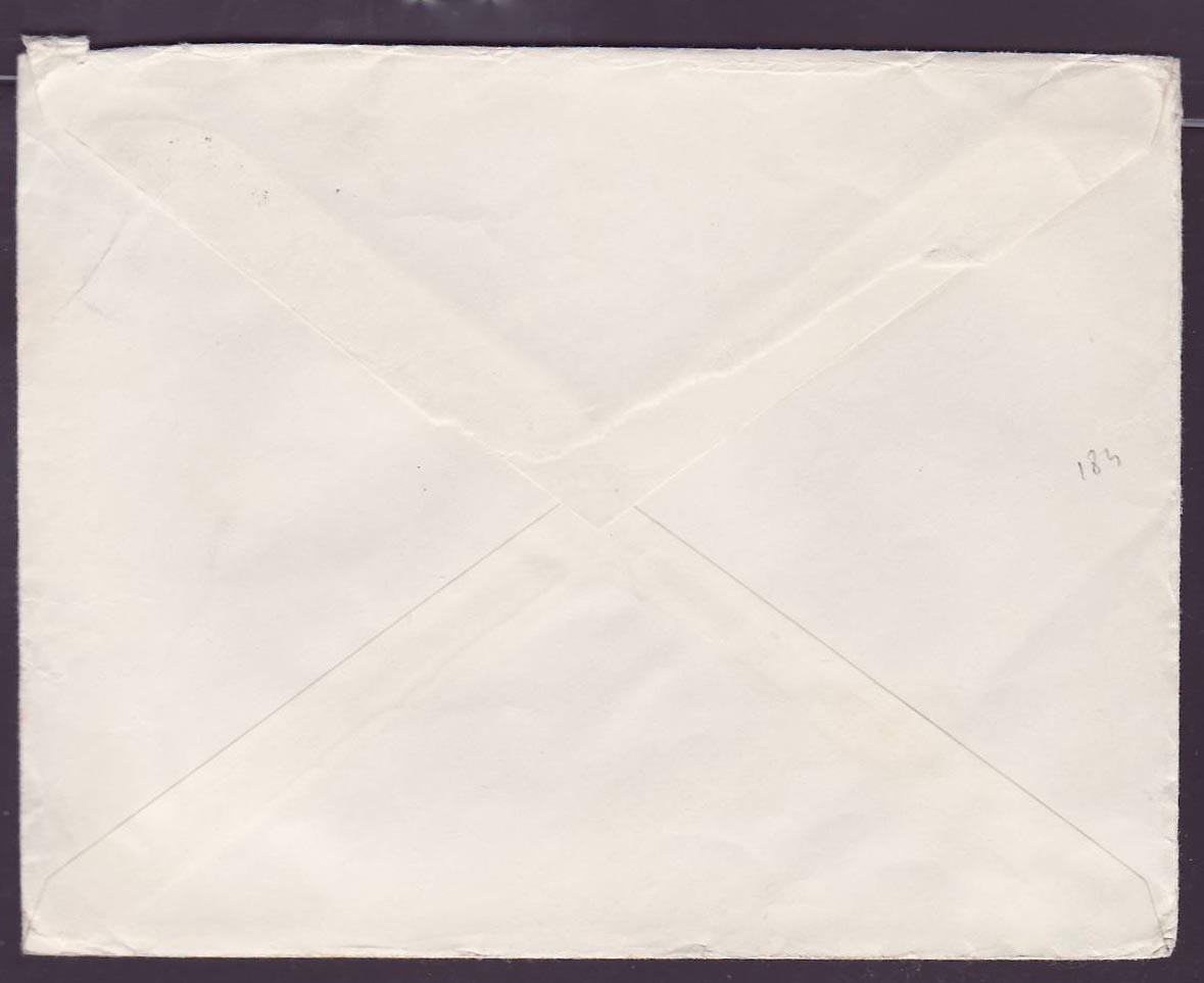 Gambie Gambia Pair of 2 1/2d value canc Bathurst (date unclear) to Paris  France — Back