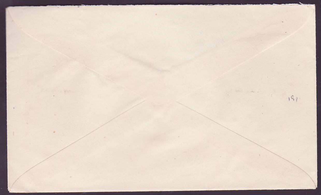 Gambie Gambia Basse cover on 1 1/2d Elephant Stamp to Bathurst  dated 1951 — Rückseite