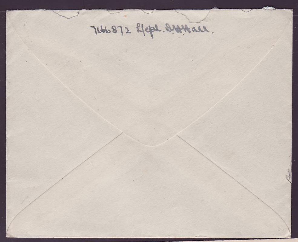 Gambie Gambia Censor cover with Field Post Office 16 AP 42 can  to Glasgow Censure — Rückseite
