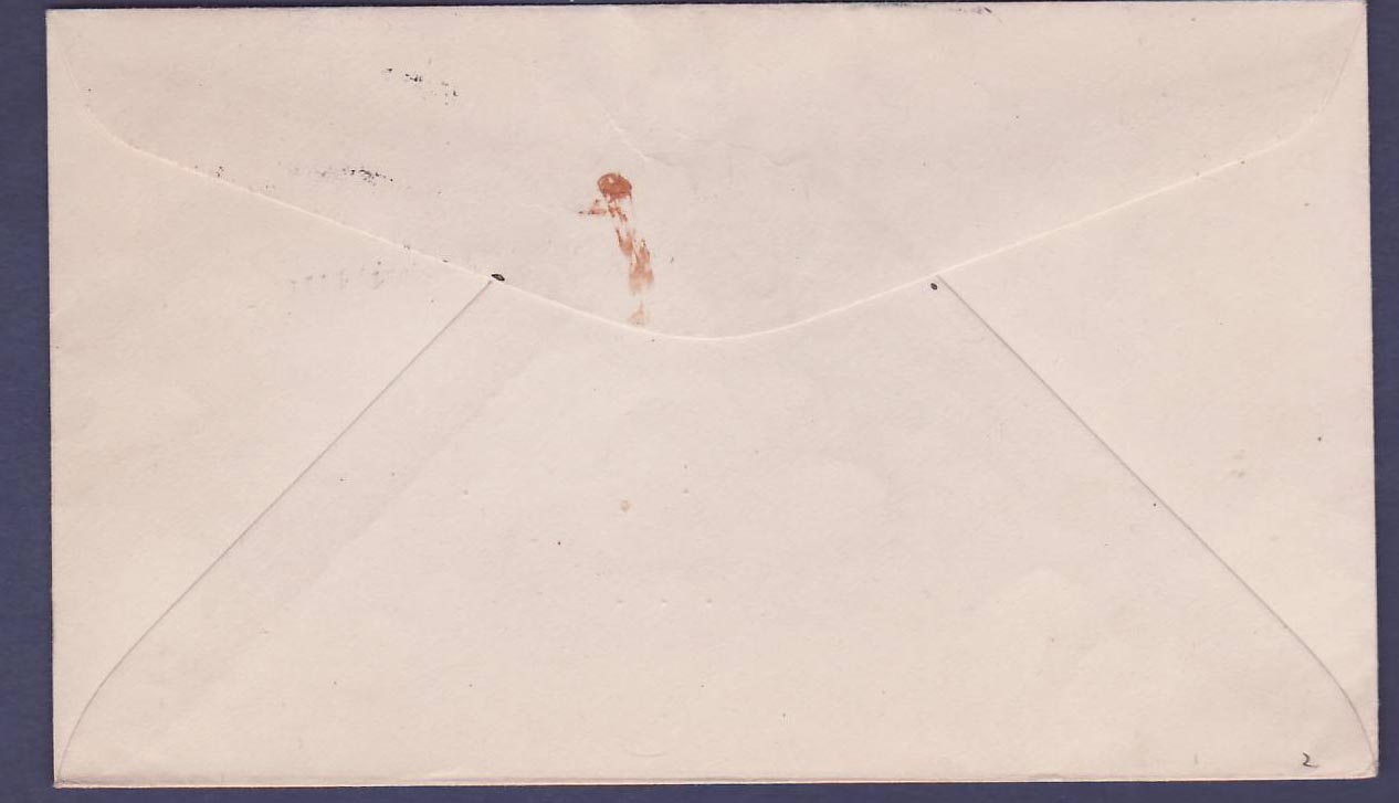 St Lucia Lucie US stamps with Mar Dep St Lucia Windward Islands APR 1941 canc — Rückseite
