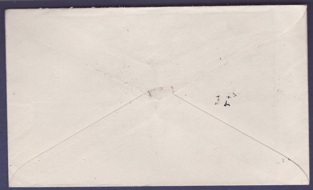 Gambie Gambia BASSE cover (small office) with Elephant values  dated 8 FE 47  to Grimsby  England — Verso