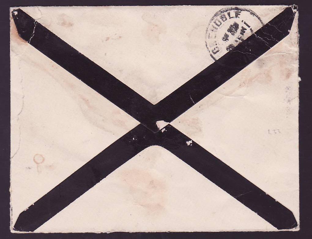 Cover St Lucia Lucie franked 2 1/2d Victoria 01 for Seyssinet Pariset  France — Rückseite