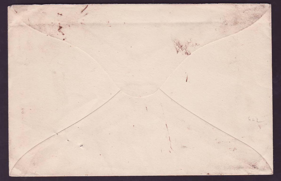 Cover St Lucia Lucie franked EVI 2*1d JU 10 for New York  USA — Rückseite