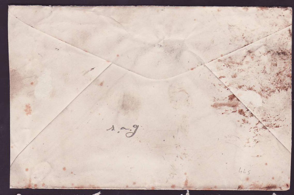 Cover St Lucia Lucie franked with 1d + War Tax 1d value for Halifax  Canada  dated OC 18 — Rückseite
