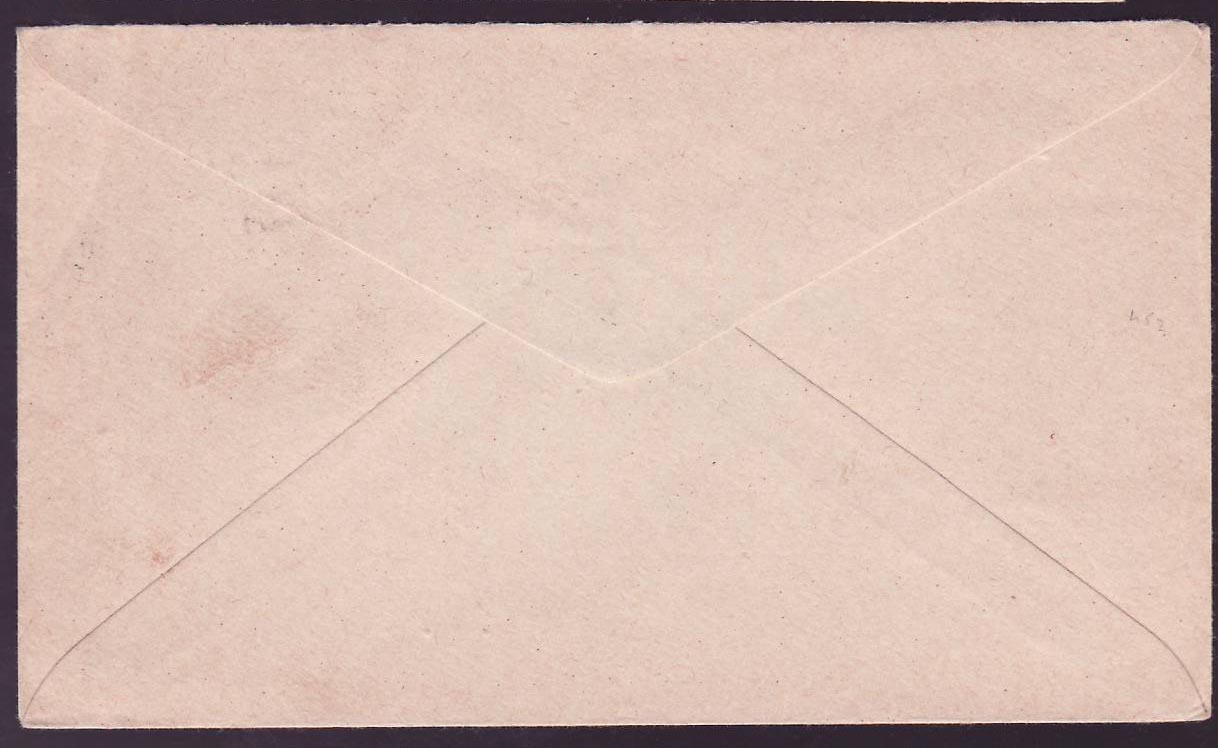 Cover St Lucia Lucie franked with 2 d GV issue for Los Angeles  USA  can Castries OC 24 — Rückseite