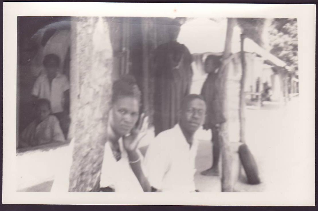 Photo Gambia Gambie Post Office Postal agents at Bwiam