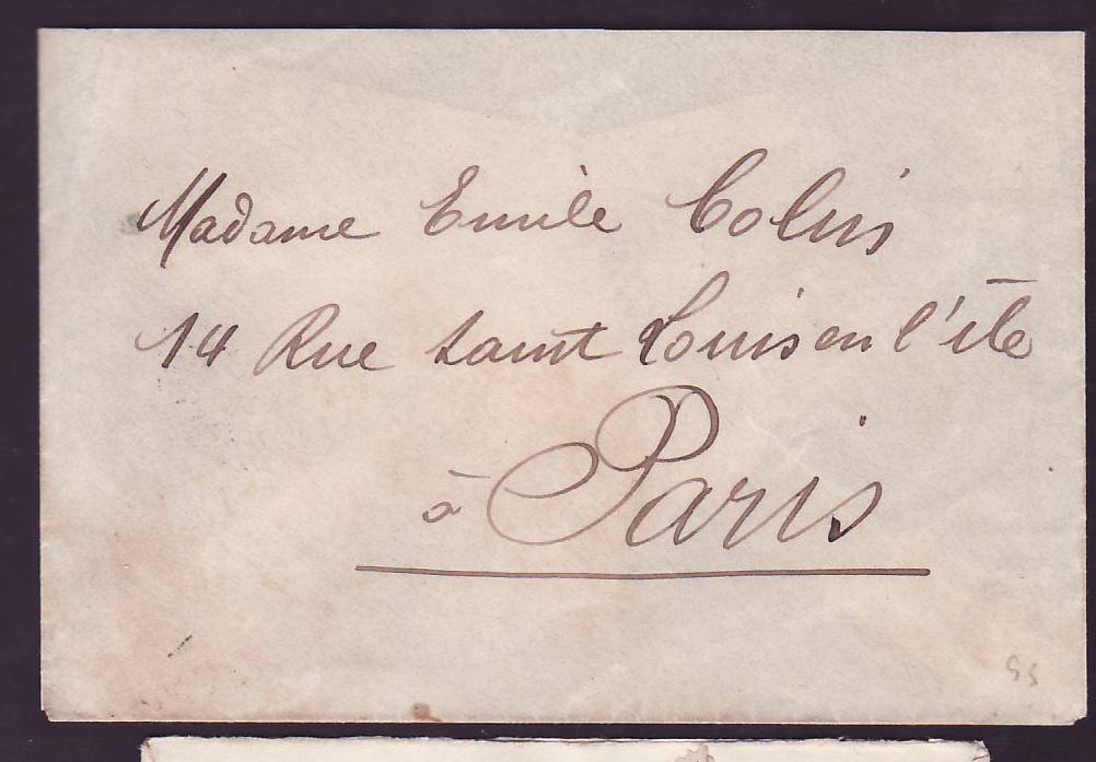Guinee Lettre avec affr composé Berger Pulas 5c + Ballay 2*2c + 1c pour Paris  France  cad 1908  Rare — Rückseite