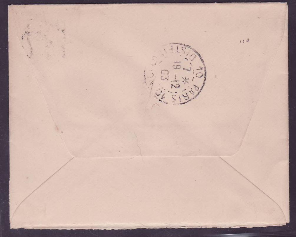 Guinee Lettre avec 40c seul sur lettre beau cachet Kayes NOV 03 pour Le Journal  Rue de Richelieu  Paris  Superbe — Verso
