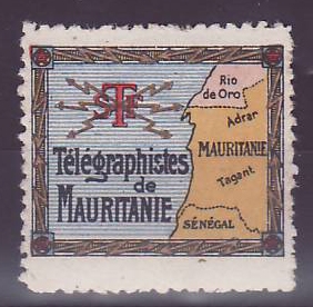 Mauritanie Vignette Telegraphistes de Mauritanie Rie de Oro Senegal Adrar Tagent