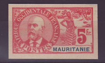 Mauritanie 5F Gouverneur Ballay n°16 Non dentele TTB