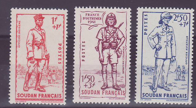 Soudan Defense de l'Empire 122 a 124 ** Neuf Sans charniere TTB