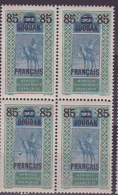 Soudan n°40 Chamelier bloc de 4 ** Neuf sans charniere TTB