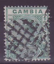 Gambia Gambie Victoria 1/2d cancelled