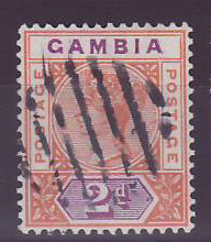 Gambia Gambie Victoria 2d cancelled