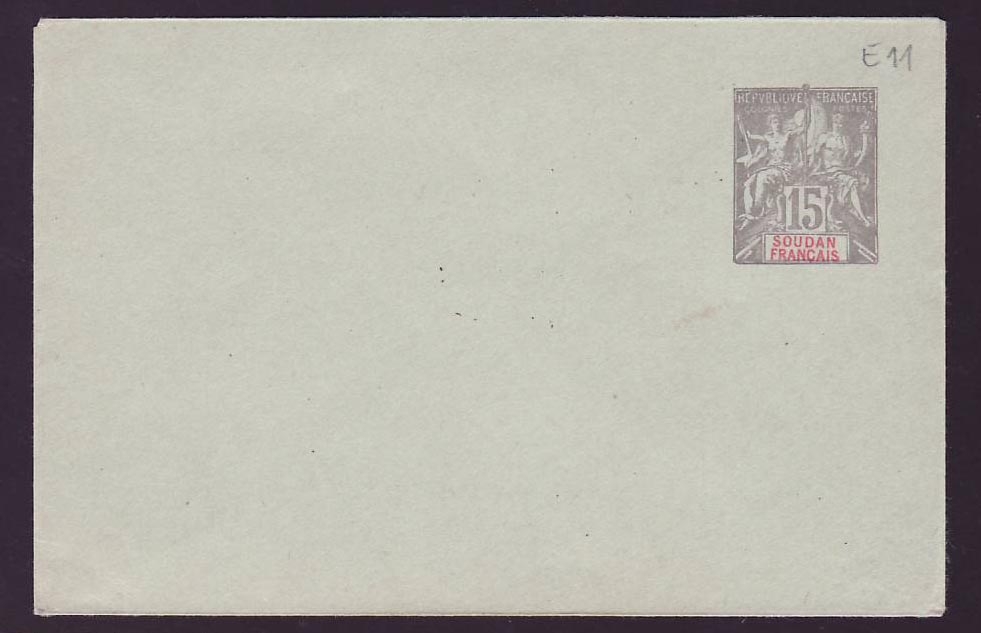 Soudan Entier Postal Type Groupe 15c Neuf