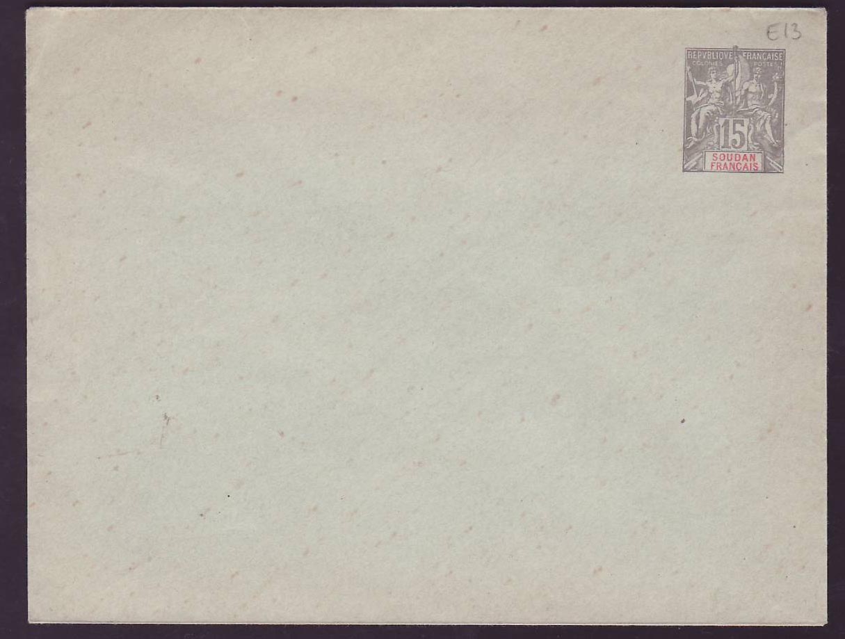 Soudan Entier Postal Type Groupe 15c Neuf
