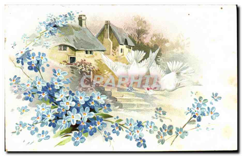 CPA Fantaisie Fleurs Colombes 