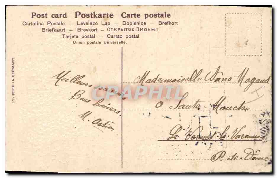 Doves et lilas — Amitié — Imprimée en Allemagne — Rückseite