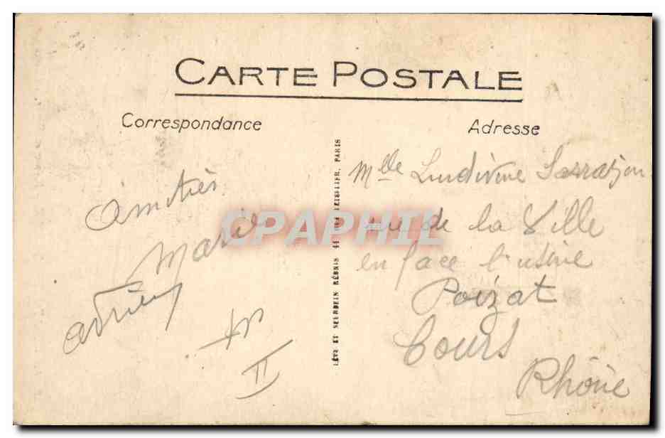 CPA Dentelle Dentelliere Le Velay dentellieres — Verso