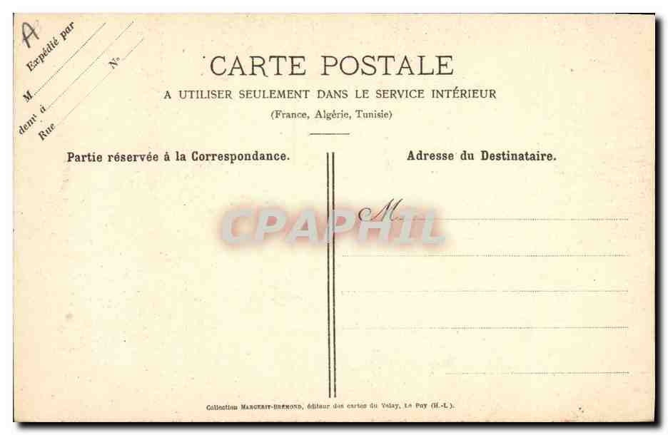 CPA Dentelle Dentelliere Le Puy Article Cluny  — Verso