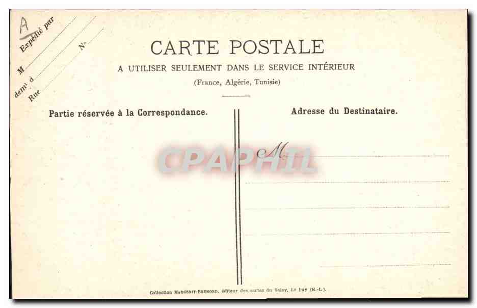 CPA Dentelle Dentelliere Le Puy Article Cluny  — Verso
