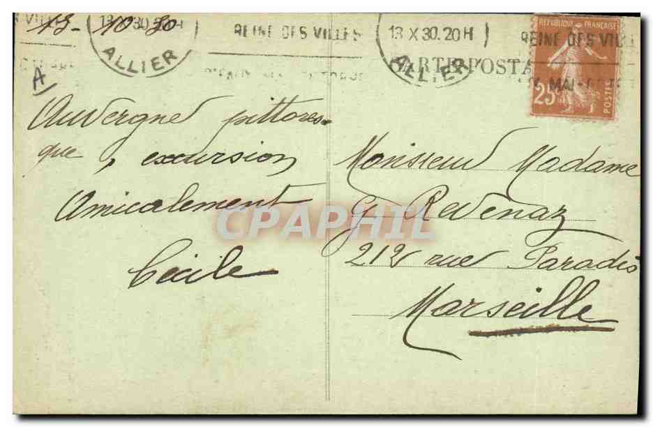 CPA Dentelle Dentelliere Auvergne  — Verso