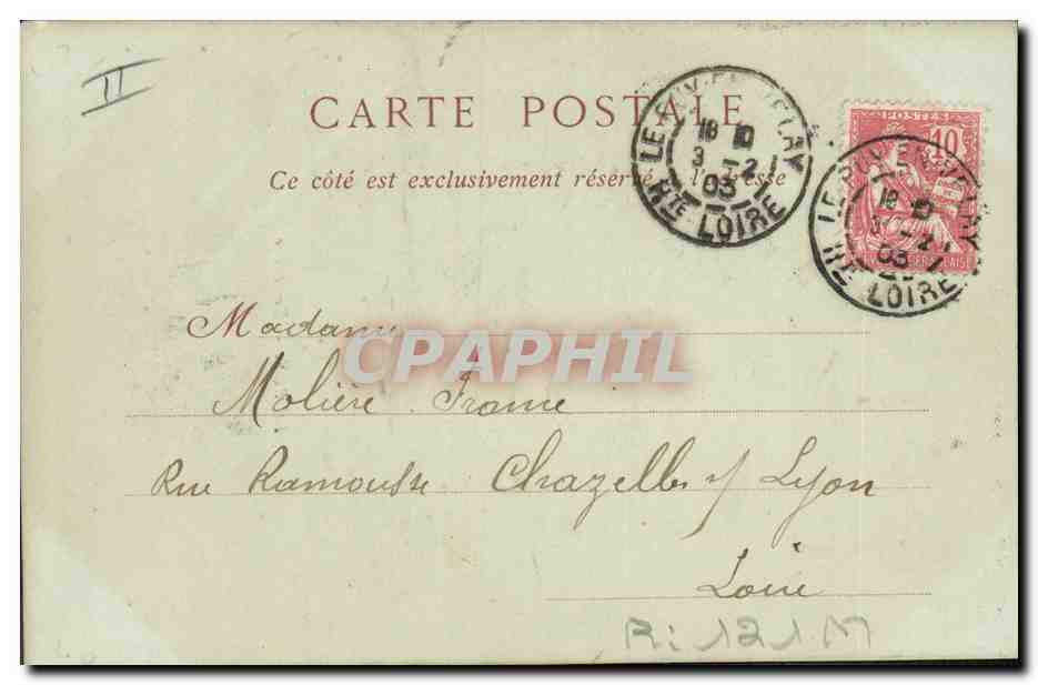 CPA Dentelle Dentelliere Le Puy  — Rückseite