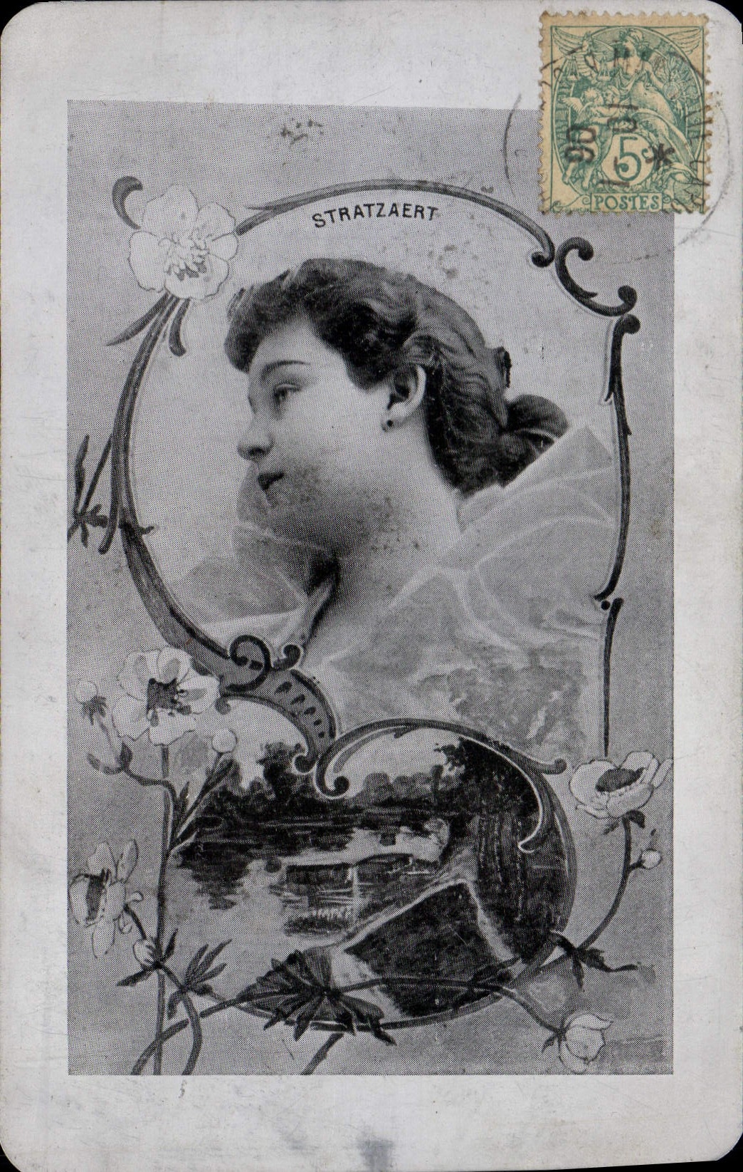 Retrato de mujer — STRATZAERT — editor desconocido, número de serie no visible