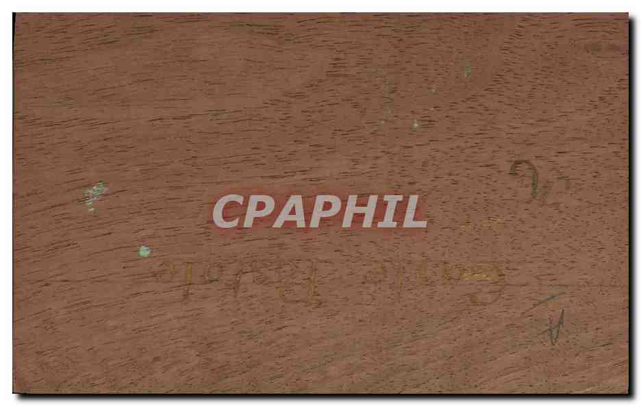 Branche de gui — dessin sur bois — CPAPHIL — Back