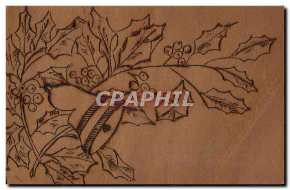 Branches de houx — décoratif — éditeur inconnu