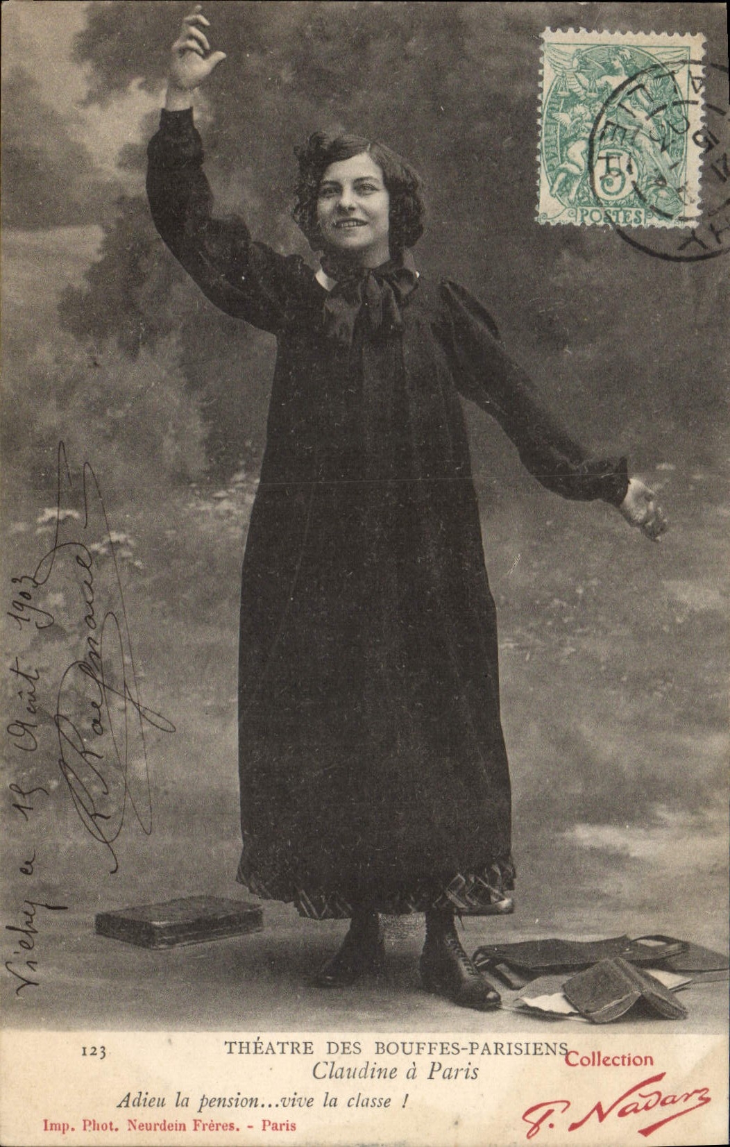 Claudine à Paris — Théâtre des Bouffes-Parisiens — Imp. Phot. Neurdein Frères, Paris, n°123