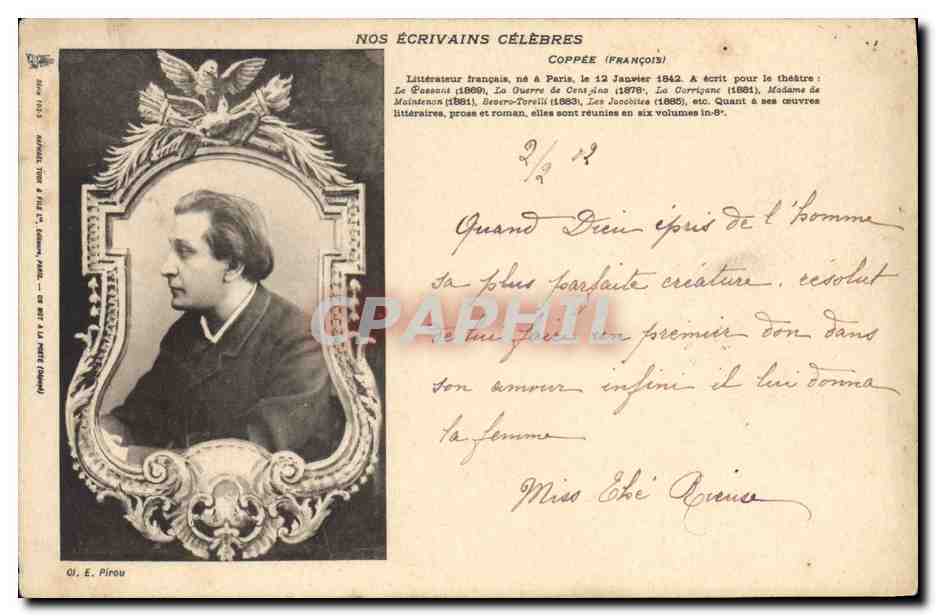 CPA Coppee Francois Litterateur francais 