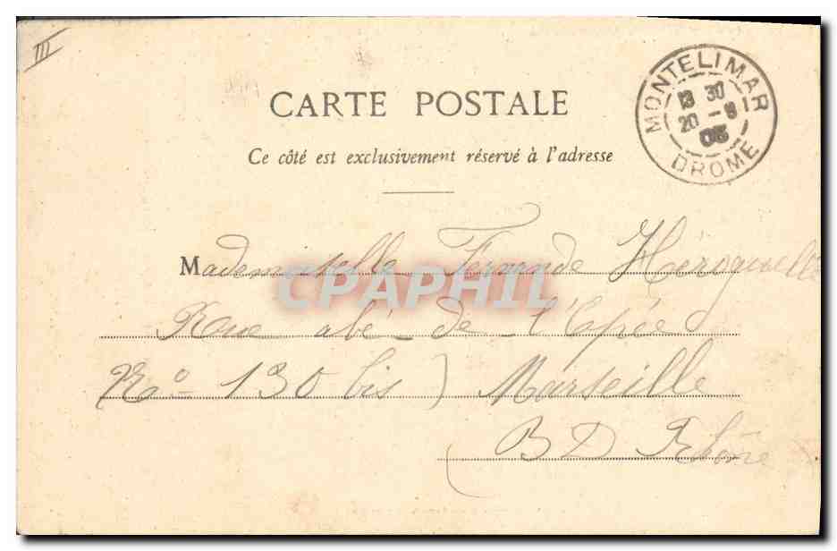 CPA Mme de Sevigne de Rabutin Chantal  — Verso