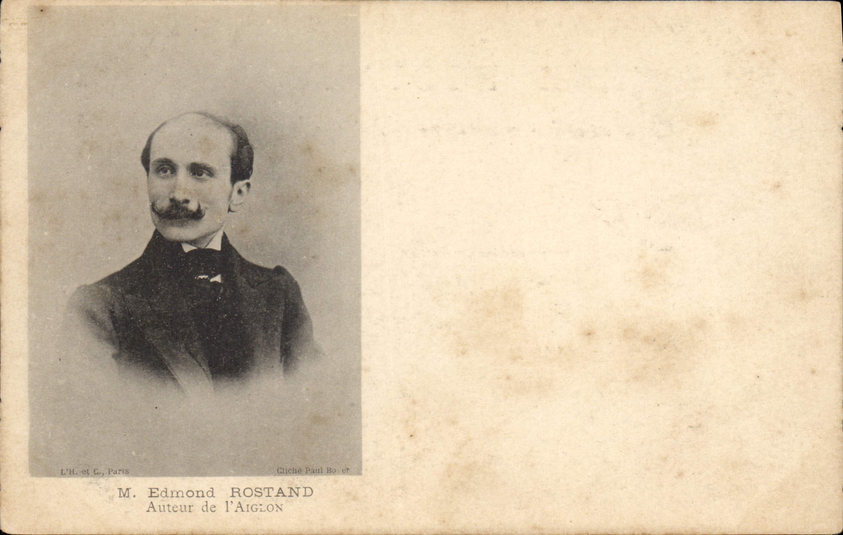 M. Edmond Rostand — Auteur de l'Aiglon — L'H. et C. Paris