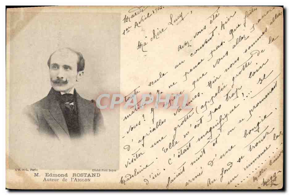 M. Edmond ROSTAND — Auteur de l'Aiglon — édité par D'HIR et Cie, Paris